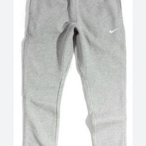 Nike Light Gray Men’s Sweatpants with White Swoosh Logo Size Small